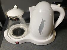 Used, Russell Hobbs TEA TRAY Electric Kettle RHTT8W with Keep Warm Tea Pot Good Used for sale  Shipping to South Africa