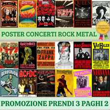 Poster locandine concerti usato  Camporgiano