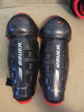 Bauer Kids Youth  9" Hockey Shin Guards Ice Equipment  for sale  Shipping to South Africa