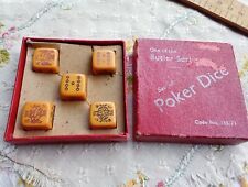 Vintage poker dice for sale  NEWBURY