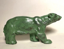 Vintage Figurine Bear Polar Metal Statue German Patina Decor Art Rare Old 20th for sale  Shipping to South Africa