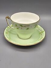 Usado, Lindo conjunto de xícara de chá verde floral Royal Bone China Inglaterra 5565 comprar usado  Enviando para Brazil