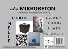ecoMIKROBETON mikrocement mikro cement na schody i posadzki, używany na sprzedaż  PL
