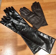 Black leather gloves for sale  KETTERING