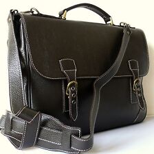 MESSENGER SATCHEL LEATHER NETBOOK PROFESSIONAL BRIEFCASE FOLDER A4   for sale  Shipping to South Africa