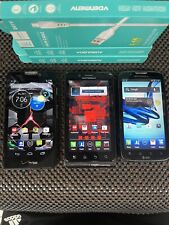 Lote de (3) Smartphones Motorola Droid Bionic/RAZR MAXX HD 4G LTE | Verizon | Z63 comprar usado  Enviando para Brazil