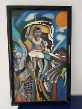 African painting. peinture d'occasion  Expédié en Belgium