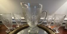 glasses set pitcher glass 4 for sale  Ramsey
