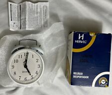 Usado, Relógio despertador mecânico Herweg relógio desesperador branco (caixa aberta) comprar usado  Enviando para Brazil