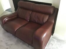 Seater brown leather for sale  WEST WICKHAM