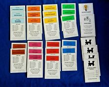 Monopoly cards traditional for sale  BANBURY