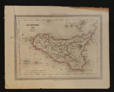 Antica carta geografica usato  Albano Laziale