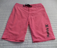 Shorts de tabuleiro Hurley Phantom masculino júnior tamanho 18/29 rosa com cordão comprar usado  Enviando para Brazil