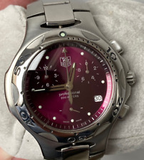 Raro TAG Heuer Kirium relógio cronógrafo masculino roxo elétrico tamanho completo CL1113 comprar usado  Enviando para Brazil