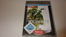 PLAYSTATION 2 PS 2 Metal Gear Solid 3: Snake Eater [Platinum] usato  Spedire a Italy