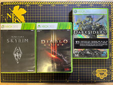 Lote 3 Xbox 360 Diablo III 3 Darksiders Elder Scrolls V Skyrim Ásia Inglês comprar usado  Enviando para Brazil