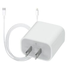 Adaptador de pared cargador rápido USB-C usado iPhone 12 13 20W Lightning a cable tipo C segunda mano  Embacar hacia Mexico