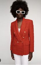 Zara red boucle for sale  LONDON