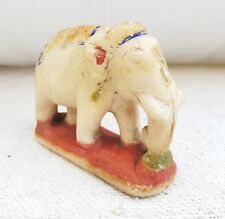 Vintage Handmade Painted Marble Stone Elephant Statue Figure Decorative STO119 for sale  Shipping to South Africa