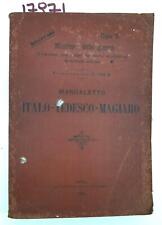 Ministero della guerra Manualetto italo-tedesco magiaro Roma 1915 comprar usado  Enviando para Brazil