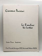 La Rondine por Puccini partitura vocal e piano 2022 ed - Muito bom estado comprar usado  Enviando para Brazil