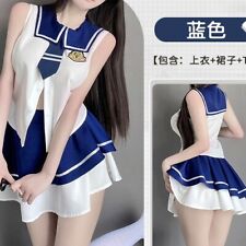 Sexy Top Skirt School Uniform Girl Anime Cute Party Cosplay Lingerie Lover Gift for sale  Shipping to South Africa
