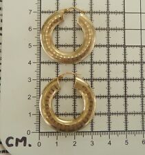 gold large creole earring for sale  SCARBOROUGH