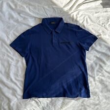 Berluti by Haider Ackermann blue Mens Cotton Shortsleeve Polo Shirt for sale  Shipping to South Africa