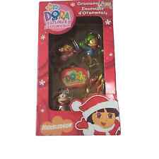 Nickelodeon Dora The Explorer Christmas Minature Ornament Set Gift Exchange  for sale  Shipping to South Africa