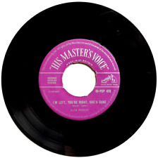 Elvis Presley 1956 HMV 7" VINYL 45 I'm Left, You're Right, She's Gone POP 428, usado segunda mano  Embacar hacia Argentina