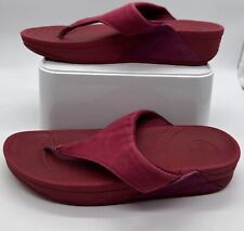 Fit Flop Sandals Uk Size 6 Red Fabric Rubber Micro Wobble board for sale  Shipping to South Africa