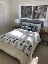 grey plush headboard for sale  Novato