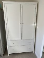 White wooden wardrobe for sale  NORTHALLERTON