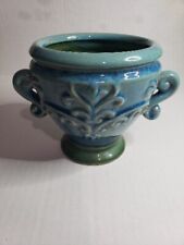 Teal pottery planter for sale  Mobile