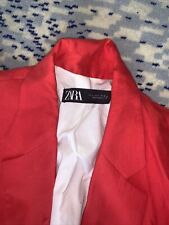 Zara red linen for sale  BARKING