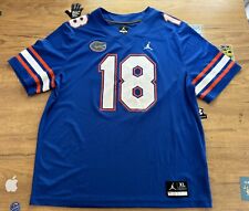 Usado, Camiseta de futebol Florida Gators Nike Jordan marca Dri-Fit azul masculina XL #18 UF comprar usado  Enviando para Brazil