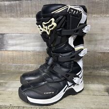 Fox Racing Motocross Boots Comp 5 Youth 2 ATV Motorcycle Off Road Black for sale  Shipping to South Africa