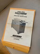 Lockformer  SS Cleatformer model 8900  operating Instuctions Sheet Metal FAB for sale  Shipping to South Africa