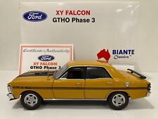 Usado, Ford XY Falcon GTHO Fase III techo rígido amarillo ocre modelo 1/18 | Moffat FPR DJR segunda mano  Embacar hacia Mexico