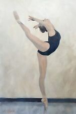 WILLIAM OXER ORIGINAL "Leve" dança balé quebra-nozes menina pintura a óleo comprar usado  Enviando para Brazil