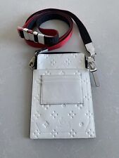 Christian Louboutin Phone Shoulder Crossbody Bag White & Red, used for sale  Shipping to South Africa