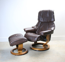 Ekornes brown leather for sale  Mooresville