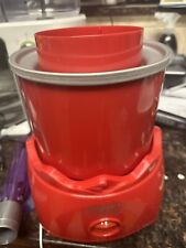 Cuisinart Ice Cream Maker ICE-20R Red Yogurt, No Top Plastic Cover Bowl And Unit for sale  Shipping to South Africa