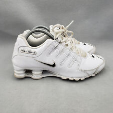 Usado, Tênis esportivo Nike Shox NZ EU masculino tamanho 8 triplo couro branco comprar usado  Enviando para Brazil