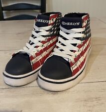 Tênis Heelys Kids Youth Patriotic American Flag Skate Shoes Hi Top rodas 2 comprar usado  Enviando para Brazil
