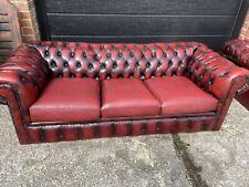 Oxblood red leather for sale  PRESTON