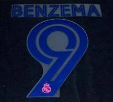 Conjunto oficial de nome/número de futebol americano Real Madrid Benzema 9 2020/21 azul/rosa, usado comprar usado  Enviando para Brazil