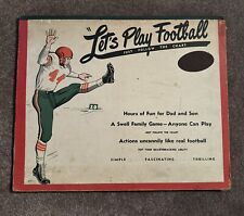 Juego de mesa de fútbol americano Let’s Play 1949 vintage con juegos de plástico Football Holt segunda mano  Embacar hacia Argentina