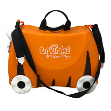 Melissa & Doug Trunki Tiger Kids Ride-On Suitcase Carry-On Luggage Orange w/ Key, used for sale  Shipping to South Africa