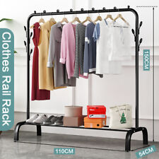 Heavy Duty Clothes Rail Rack Garment Hanging Display Stand Shoes Storage Shelves for sale  LEICESTER
